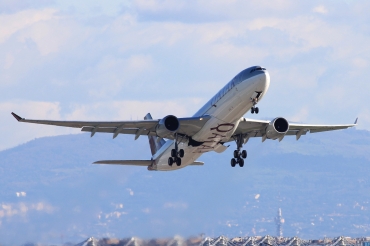 A7-AED · Airbus A330-302 · (FCO / LIRF)