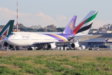 HS-TGN · Boeing 747-4D7 · (FCO / LIRF)